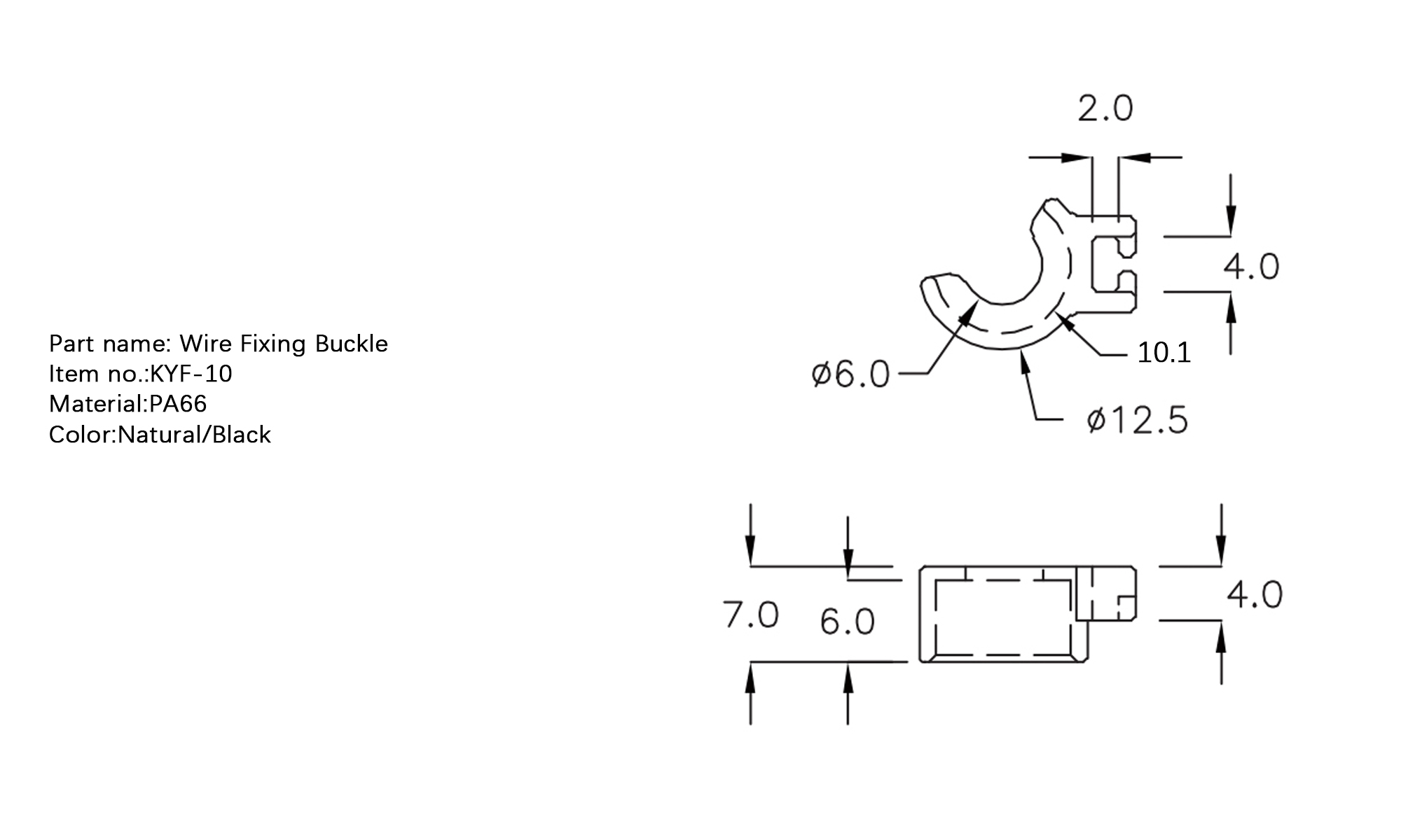 Wire Fixing Buckle KYF-10